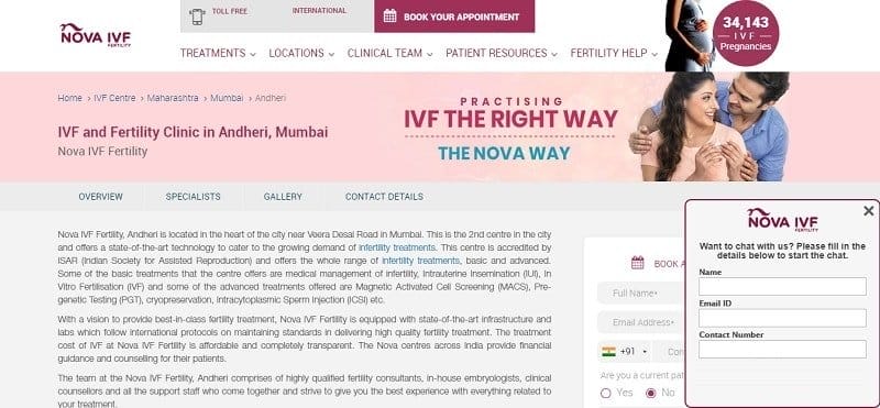 Nova IVF fertility
